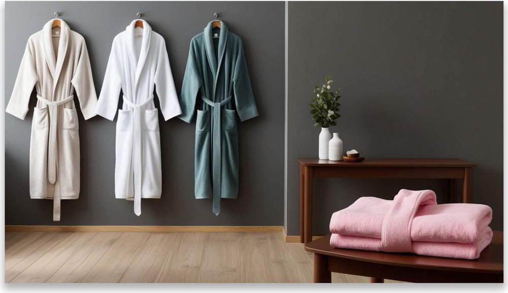 HRW bathrobes and towels ready for private label branding