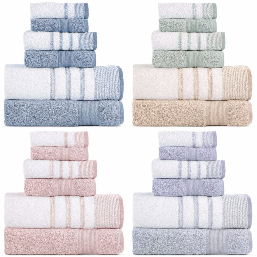 6-piece zero-twist towel set